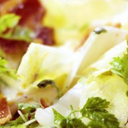 salade met witloof, kaas en spek